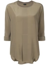 JOSEPH ribbed detail blouse,DRYCLEANONLY