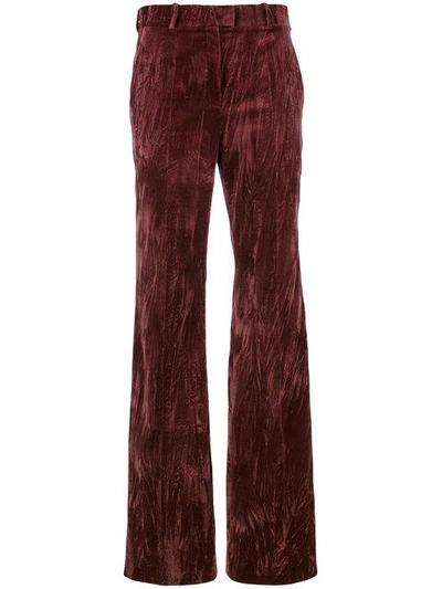 Shop Nina Ricci Flared Trousers In Pink