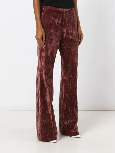 Shop Nina Ricci Flared Trousers In Pink