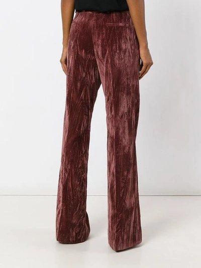 Shop Nina Ricci Flared Trousers In Pink