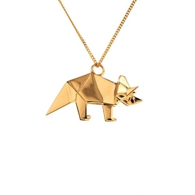 Gucci Triceratop Necklace Gold