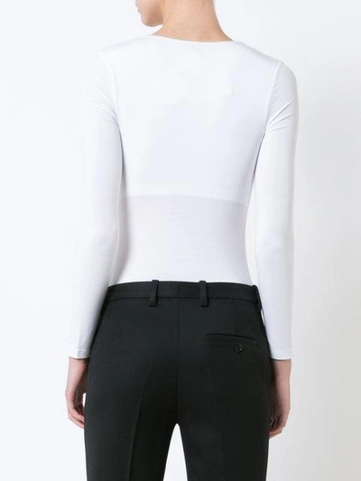 Shop Alexander Wang T T By Wist-front Top - White