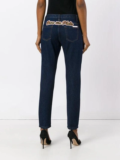 Shop Philipp Plein Teddy Boss Jeans In Blue