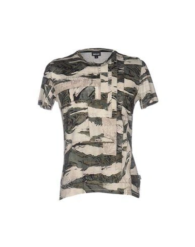 Shop Just Cavalli T-shirts In Military Green
