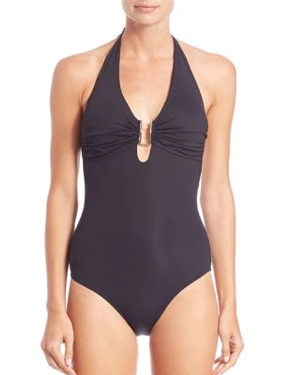 Melissa Odabash One-piece Cutout Swimsuit In Black