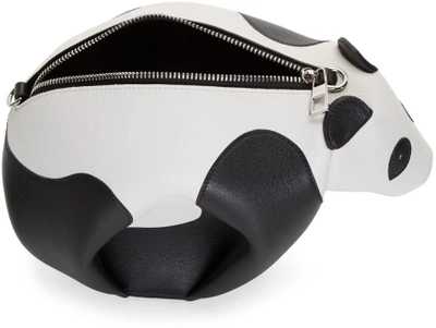 Shop Loewe Black And White Mini Panda Bag