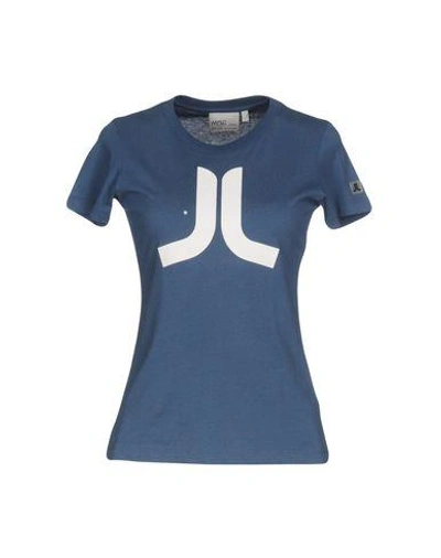 Shop Wesc T-shirt In Slate Blue