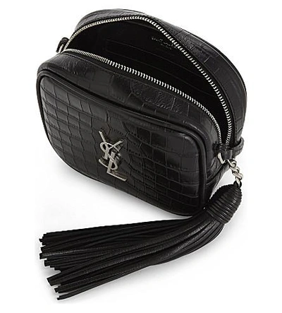 Shop Saint Laurent Toy Camera Leather Cross-body Bag In Black