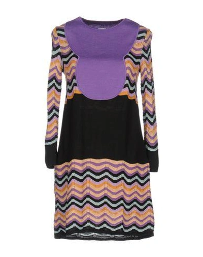 M Missoni Knit Dress In Purple