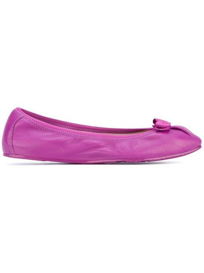 Shop Ferragamo My Joy Ballerina Shoes In Pink