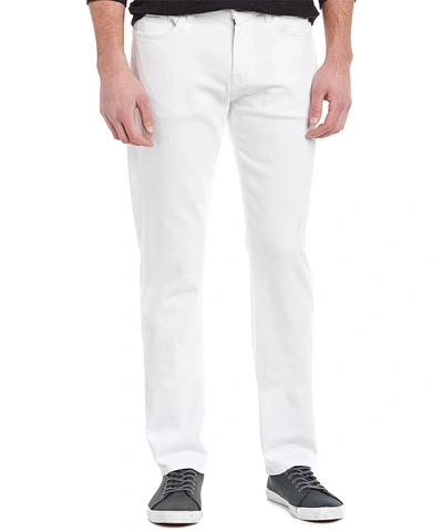 7 For All Mankind Standard Straight Leg Jeans In Beach White