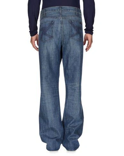 Shop 7 For All Mankind Denim Pants In Blue