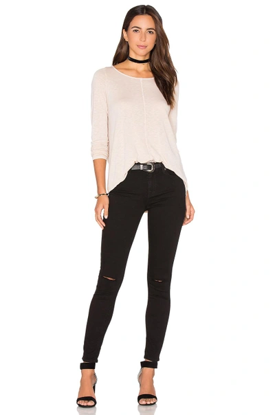 Shop 7 For All Mankind B(air) Ankle Knee Hole Skinny In Black