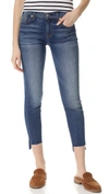 7 FOR ALL MANKIND ANKLE SKINNY JEANS WITH STEP HEM