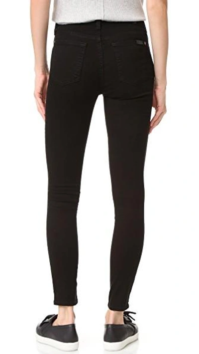 Shop 7 For All Mankind B(air) Ankle Skinny Jeans In Black