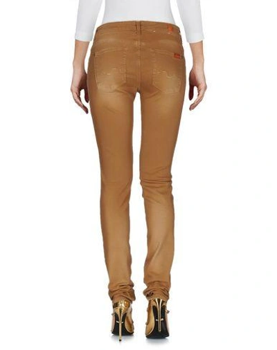 Shop 7 For All Mankind Denim Pants In Brown