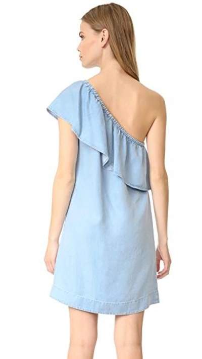 Shop 7 For All Mankind One Shoulder Dress In Riov