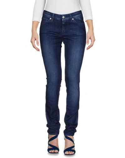 7 For All Mankind Denim Trousers In Blue