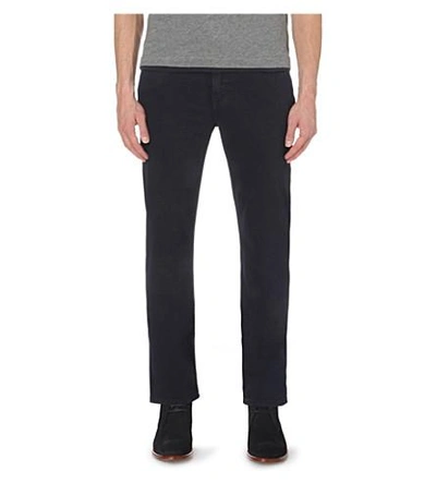 Shop 7 For All Mankind Slimmy Luxe Performance Slim-fit Tapered Jeans In Navy