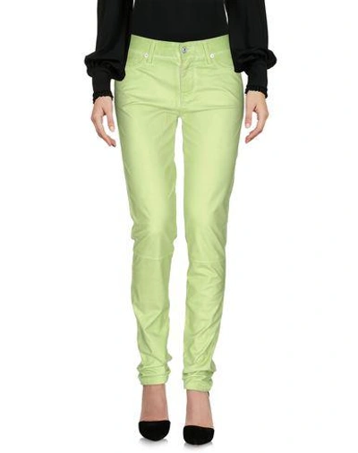 7 For All Mankind Casual Pants In Light Green