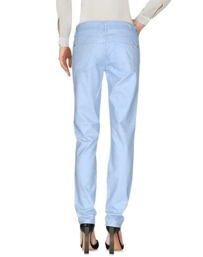 Shop 7 For All Mankind Casual Pants In Sky Blue