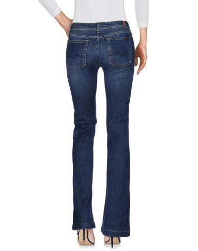 Shop 7 For All Mankind Denim Trousers In Blue