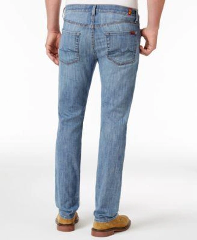Shop A.w.a.k.e. 7 For All Mankind Men&#039;s Slim-fit Stretch Jeans  In Solc