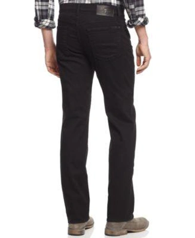 Shop A.w.a.k.e. 7 For All Mankind Men&#039;s Luxe Performance Straight-leg Standard Classic Jeans In Nightshade Black