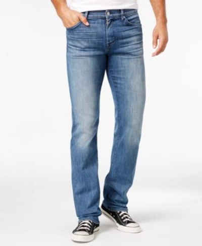 A.w.a.k.e. 7 For All Mankind Men&#039;s Luxe Performance Slimmy Slim Straight-leg Jeans In Nkkta Blue