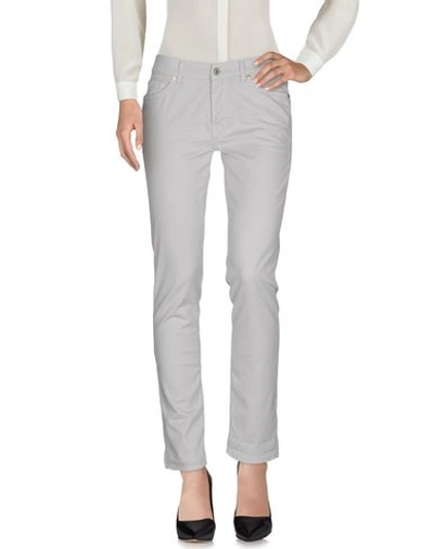 7 For All Mankind Casual Trousers In Light Grey