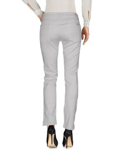 Shop 7 For All Mankind Casual Pants In Light Grey