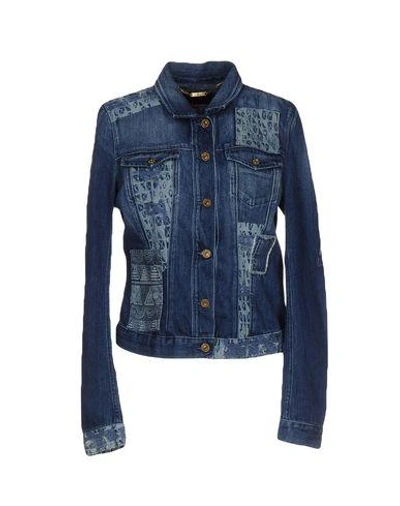 Shop 7 For All Mankind Denim Outerwear In Blue