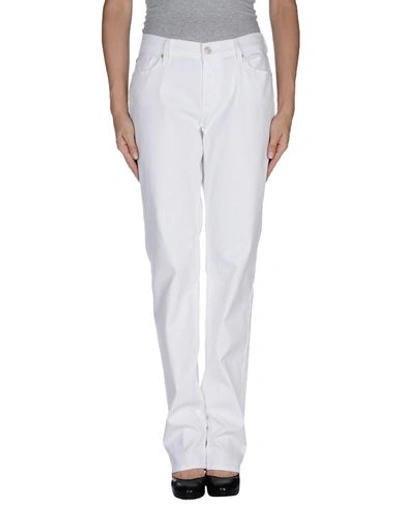 7 For All Mankind Denim Pants In White