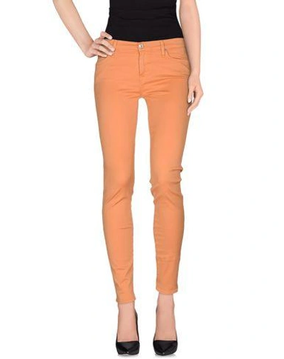 7 For All Mankind Casual Pants In Orange