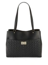 KARL LAGERFELD Diamond Stitched Leather Tote,0400094560456