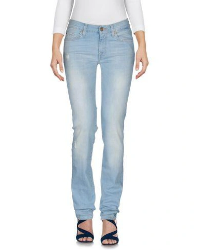 Shop 7 For All Mankind Denim Pants In Blue