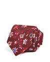 PAUL SMITH Wild Floral Skinny Tie,2590658BURGUNDY