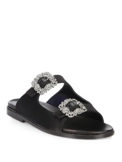 yuri104　MANOLO BLAHNIK STURLUSHANGI Manolo Blahnik - Sturlushangi Satin Slide Sandal | Story + Rain