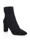 ALEXANDRE BIRMAN Beatrice Embroidered Leather Booties