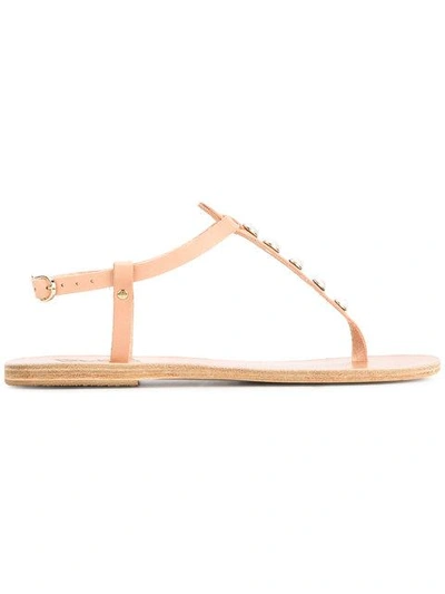 Shop Ancient Greek Sandals Lito Pearls Sandals - Neutrals