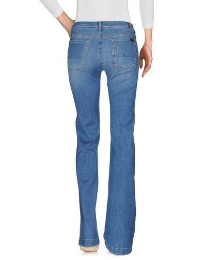 Shop 7 For All Mankind Denim Pants In Blue