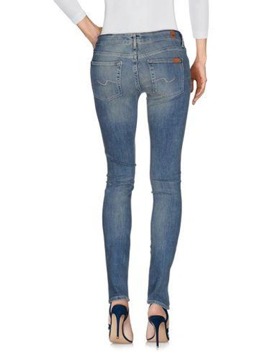 Shop 7 For All Mankind Denim Pants In Blue