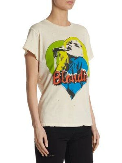 Shop Madeworn Blondie Cotton T-shirt In Dirty White