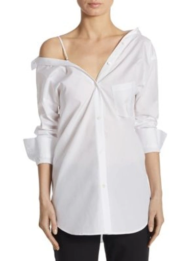 Theory Tamalee Cotton Dress Shirt In White