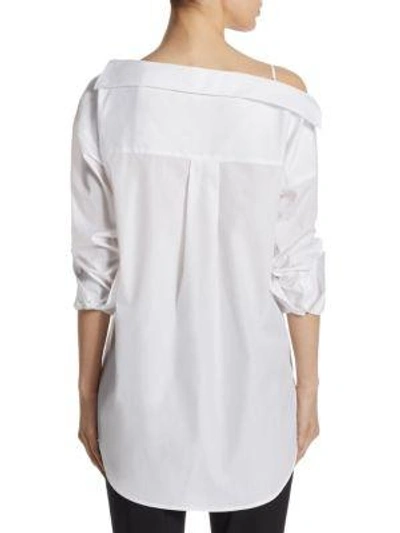 Shop Theory Tamalee Cotton Dress Shirt In White