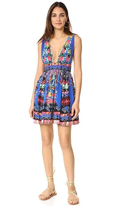 Shop Camilla Pretty Procession V Neck Dress In Pretty Precession