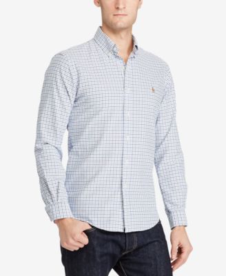 mens ralph lauren white oxford shirt