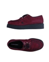 Underground Lace-up Shoes In Deep Purple