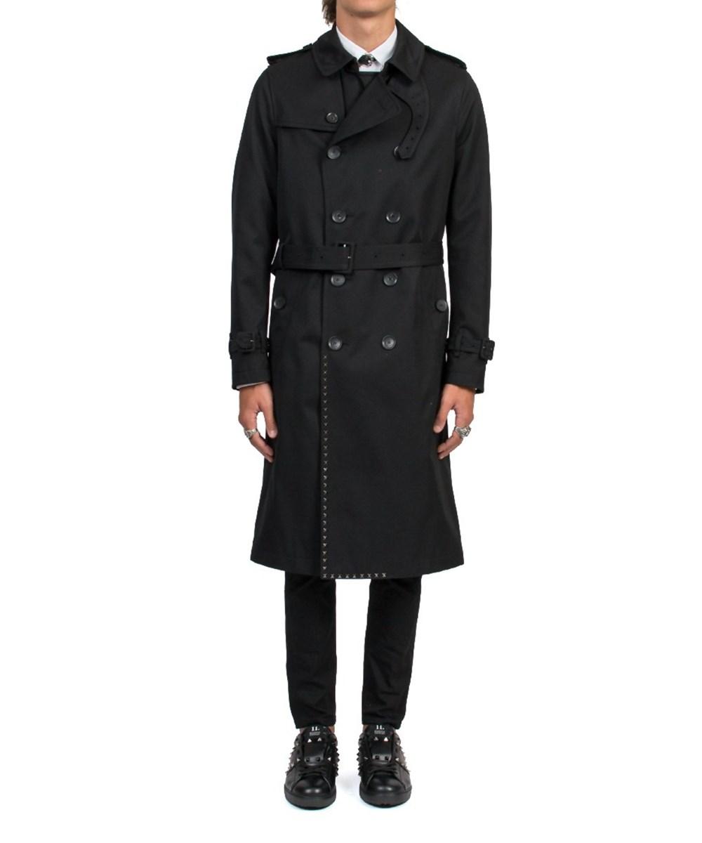 Valentino 'rockstud' Trench Coat In Black | ModeSens