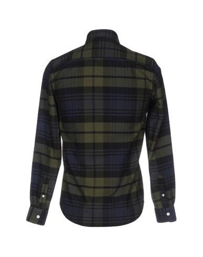 Shop Saturdays Surf Nyc Checked Shirt In Military Green